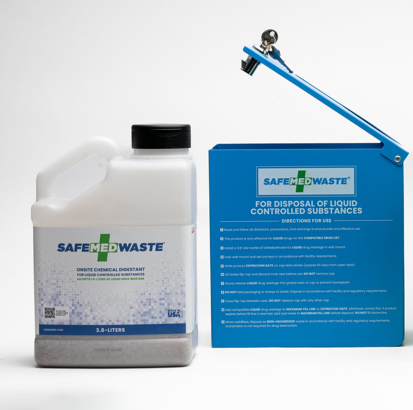 SafeMedWaste 3.8L Starter Kit for LIQUID controlled substance waste